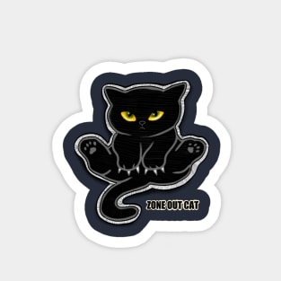 Zoned out cat Sticker